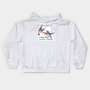 Hummingbird Heartrate Kids Hoodie